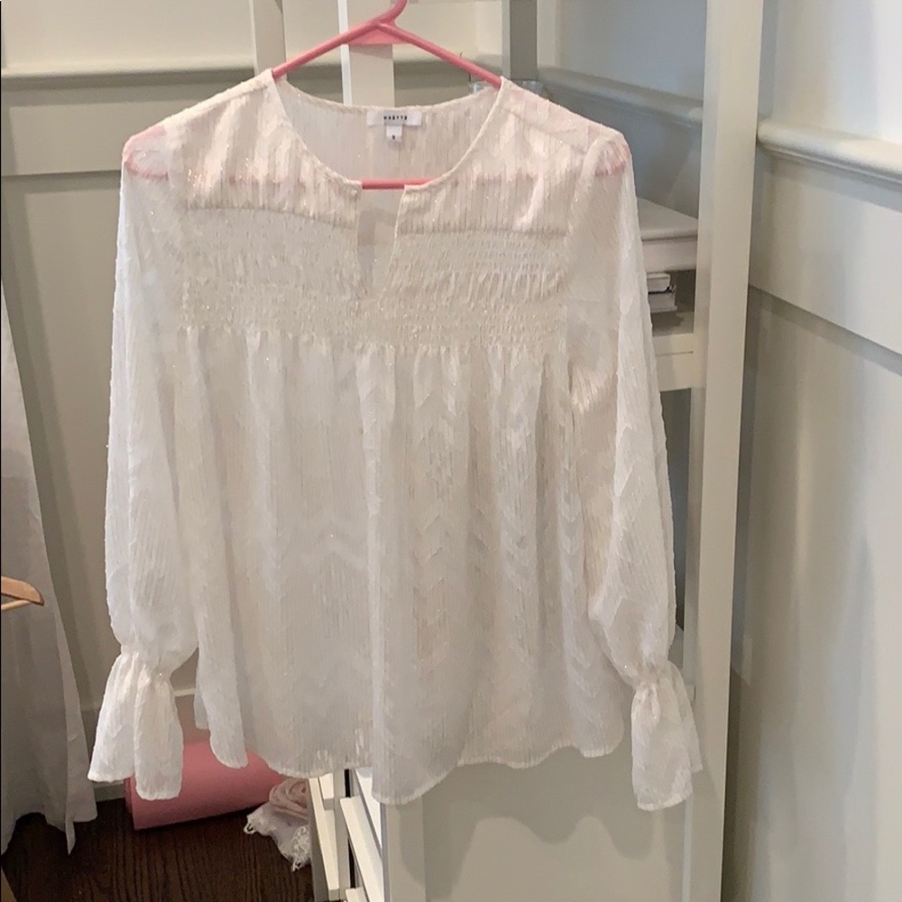 White Boho Blouse
